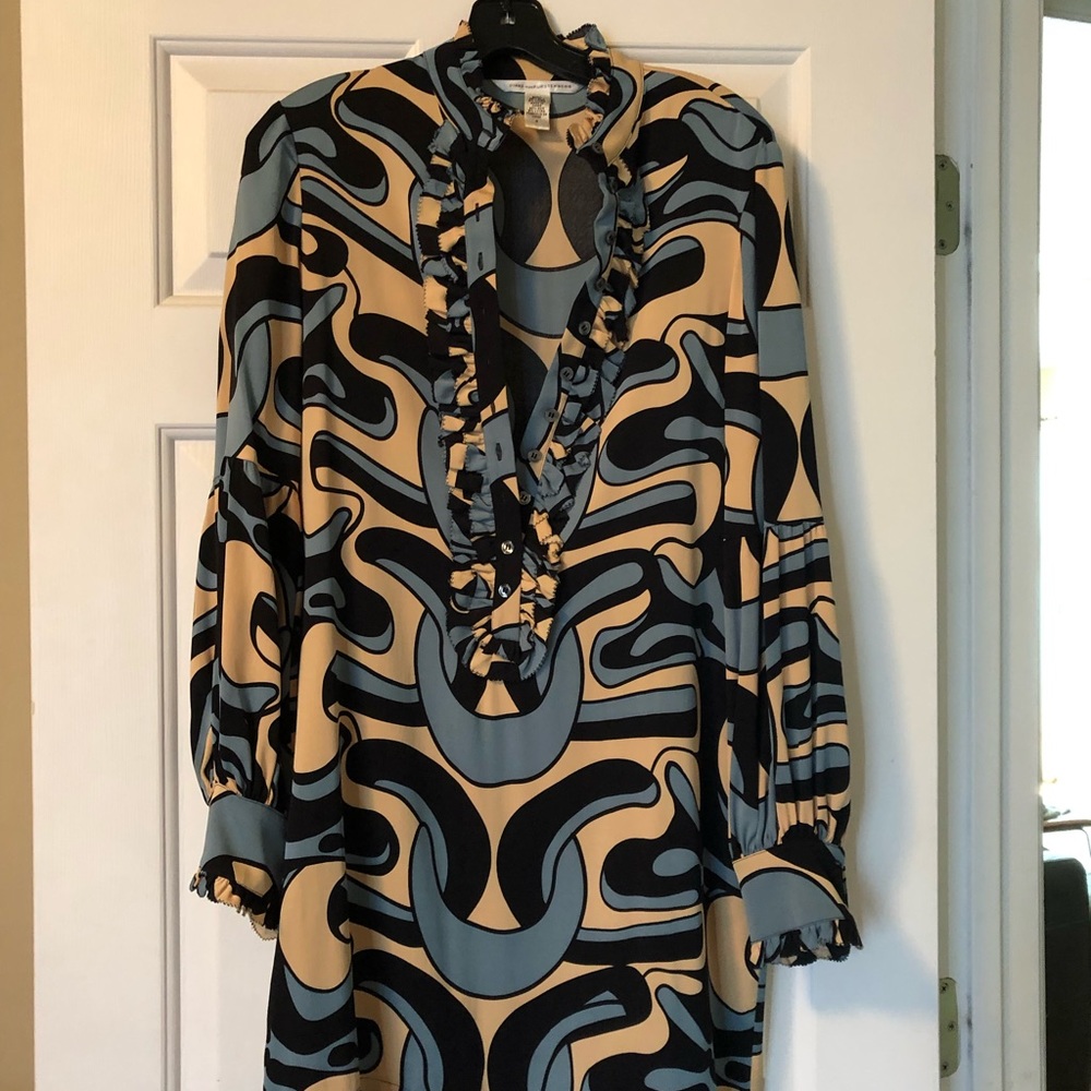 DVF silk dress